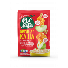Овсяная молочная каша яблоко и мед, 40 г