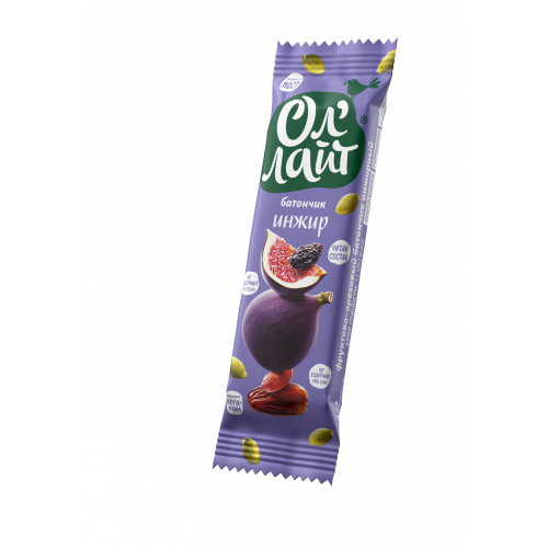 Фруктово - ореховый батончик т.з. "Ол`лайт" Инжирный, 30 г. Фруктово - ореховый батончик т.з. "Ол`лайт" Инжирный, 30 г.