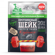 Протеиновый шейк "Bionova" с клубникой, 25 г